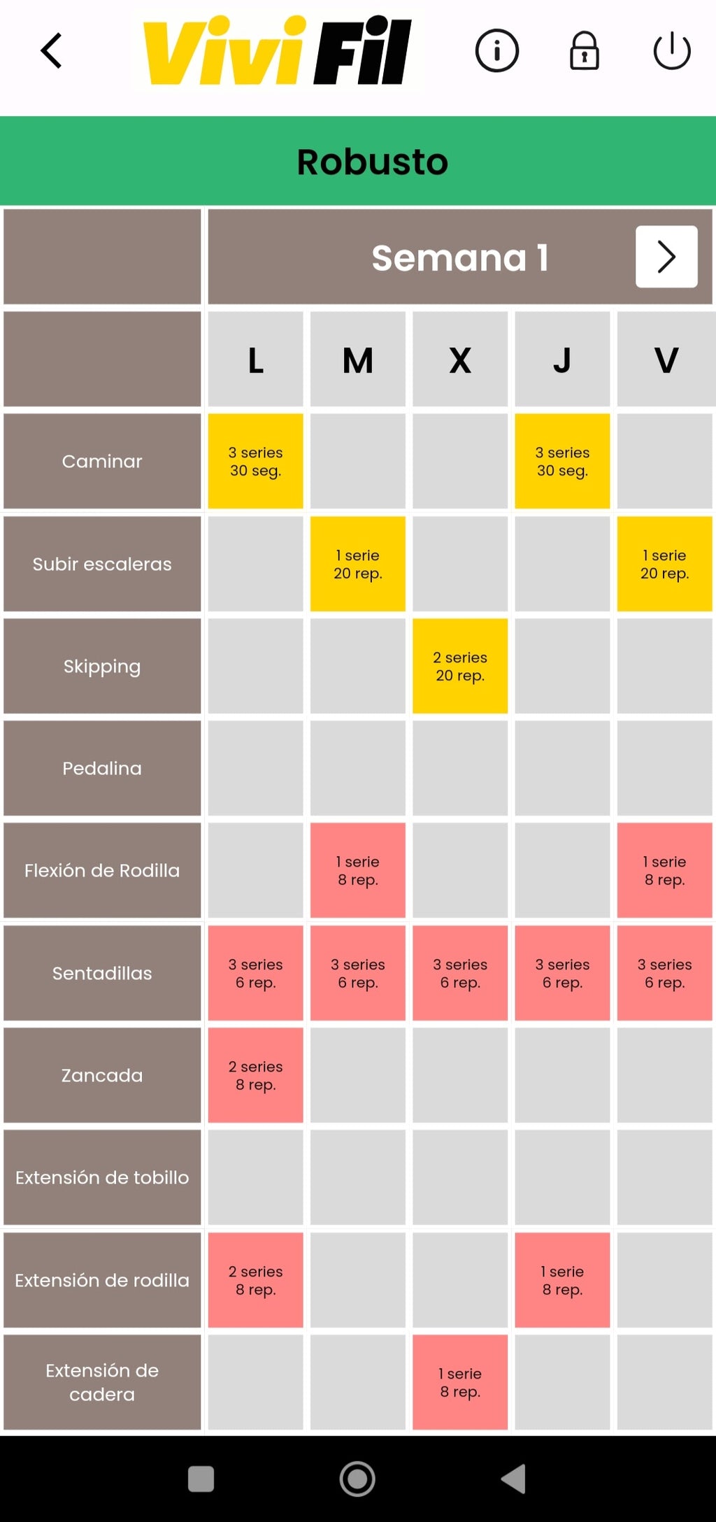 VIVIFIL (App de ejercicio)